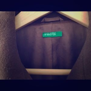 Burgundy Benetton wool coat - Italy